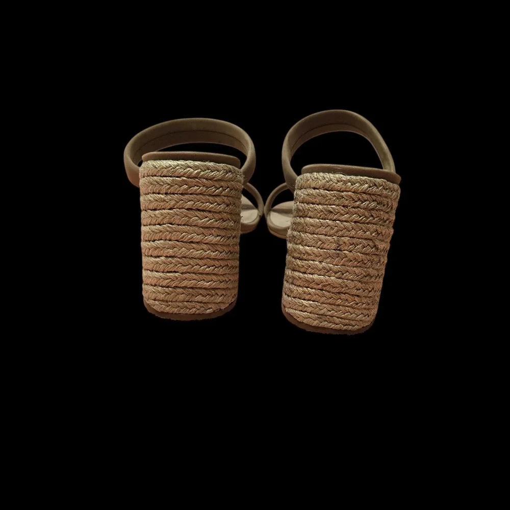 Steve Madden Marcella Tan Suede Espadrille Block Heel Sandals MARC10S1 Size 10M - Picture 4 of 11